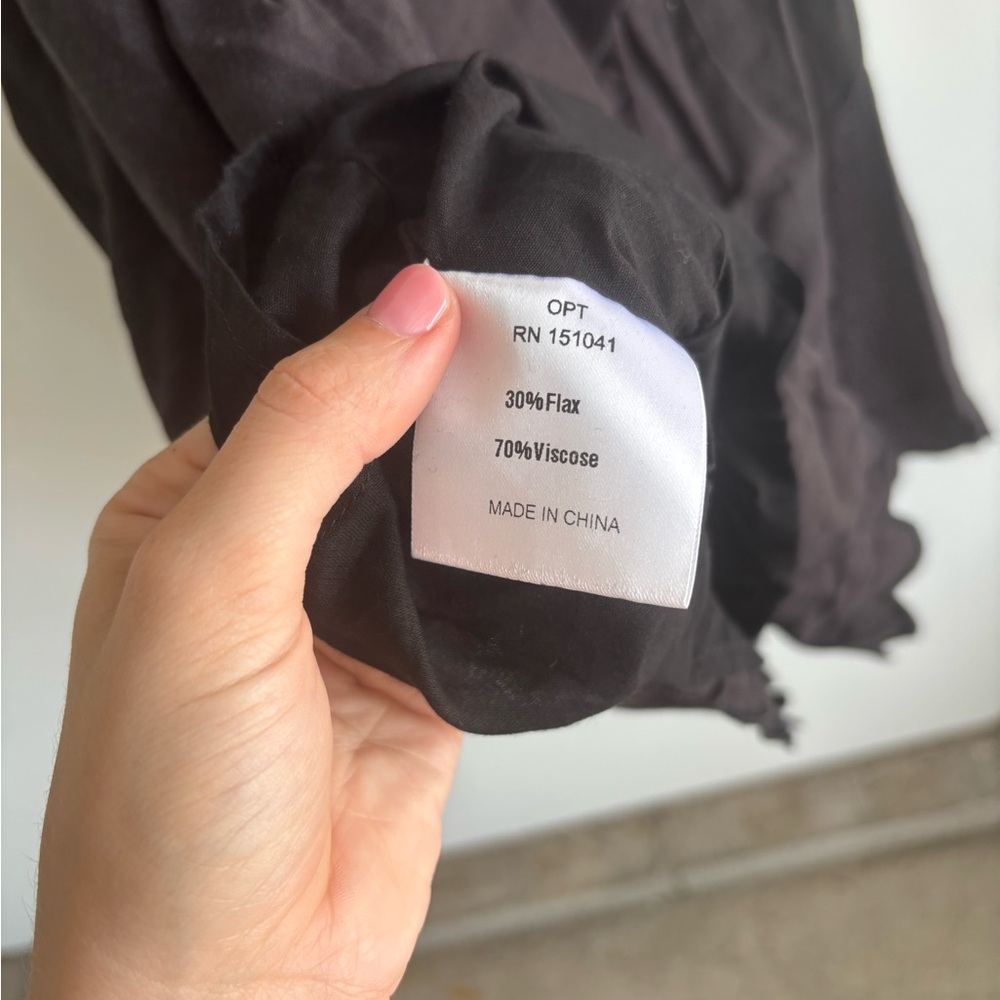 o.p.t. NWT Rivera Black Scalloped Mini Dress Size XS - Picture 8 of 8